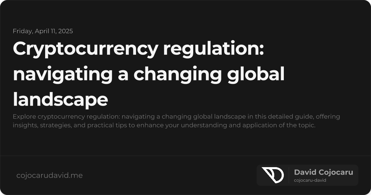 Cryptocurrency Regulation: Navigating a Changing Global Landscape visual cover image