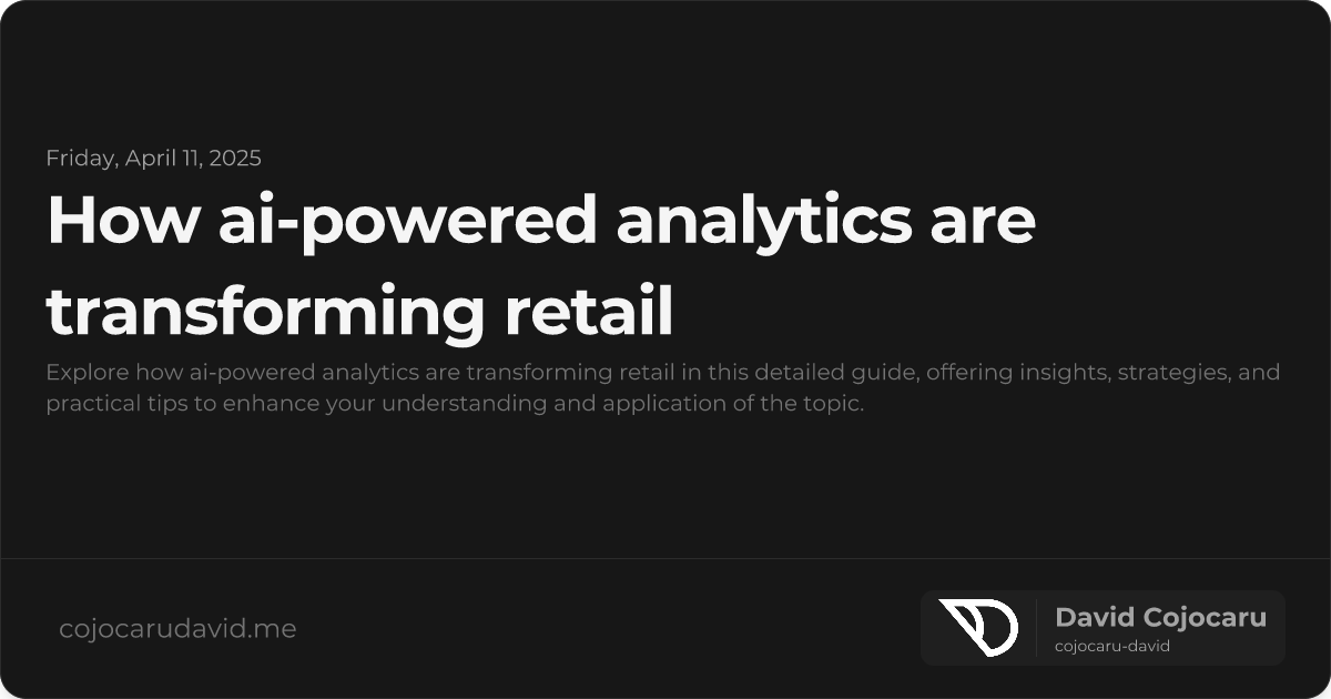 How AI-Powered Analytics Are Transforming Retail visual cover image