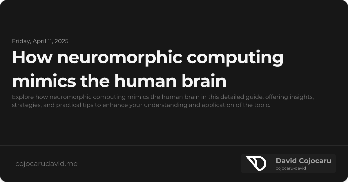How Neuromorphic Computing Mimics the Human Brain visual cover image
